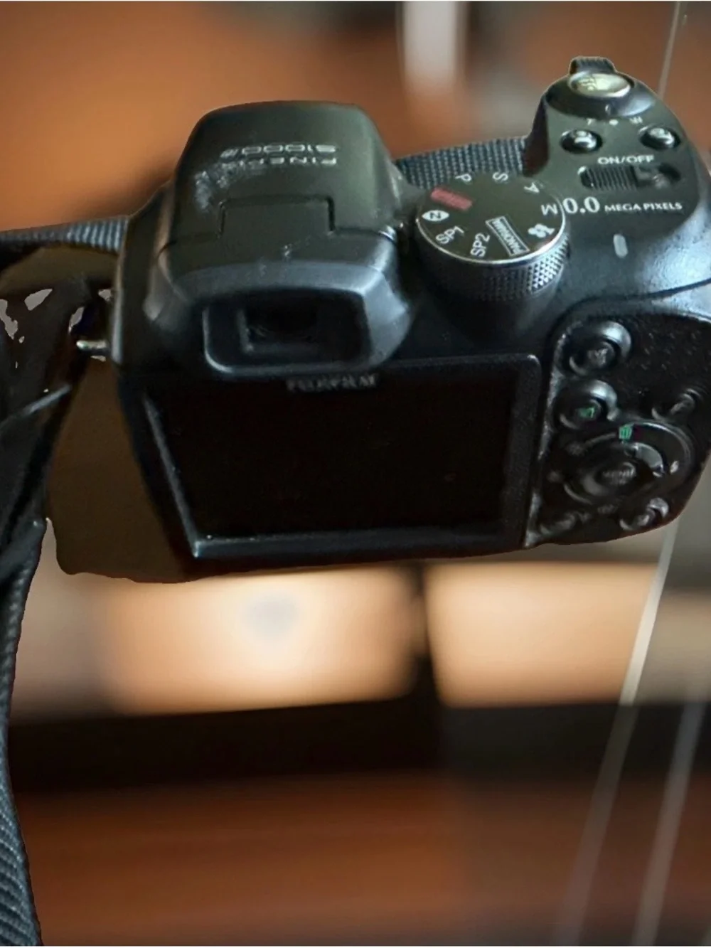 Fujifilm FinePix S1000fd Black Bridge Camera with Strap